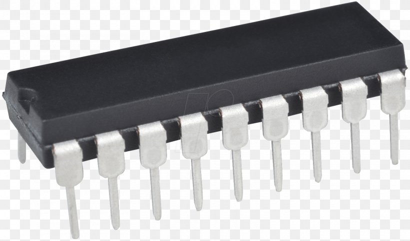Transistor Integrated Circuits & Chips Dual In-line Package Microcontroller Electronics, PNG, 1560x920px, Transistor, Circuit Component, Comparator, Computer Data Storage, Die Download Free