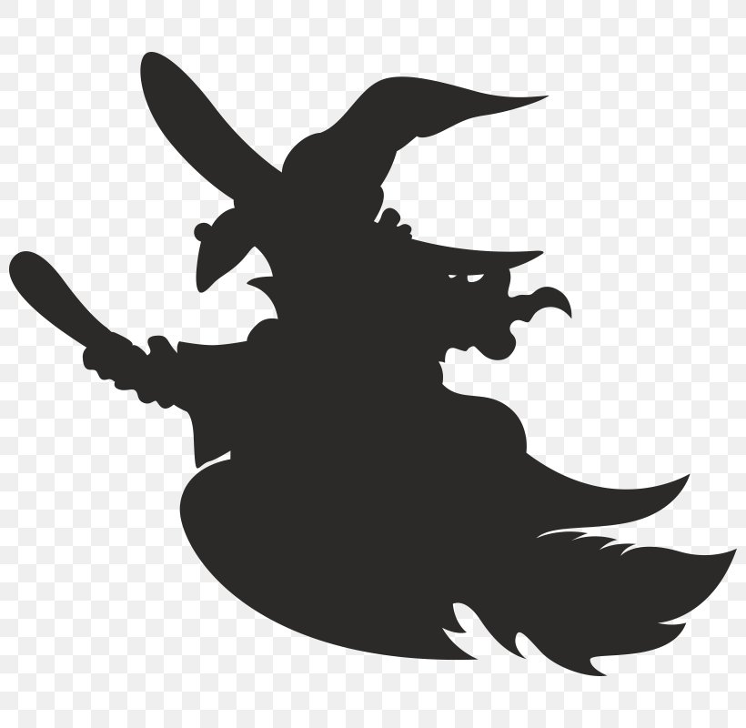 Witch Clip Art Broom Cartoon Silhouette, PNG, 800x800px, Witch, Broom, Cartoon, Comics, Fictional Character Download Free