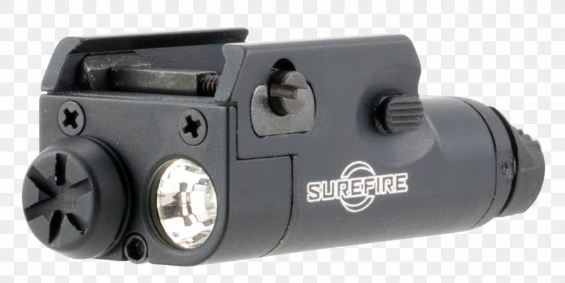 Flashlight SureFire X400-A-GN Ultra LED Weaponlight With Green Aiming Laser Sight Gun Lights, PNG, 2735x1374px, Light, Bateria Cr123, Camera Accessory, Firearm, Flashlight Download Free