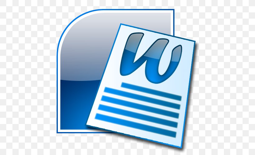 Microsoft Word Microsoft Office 2007 DOCX, PNG, 500x500px, Microsoft Word, Area, Blue, Brand, Computer Icon Download Free