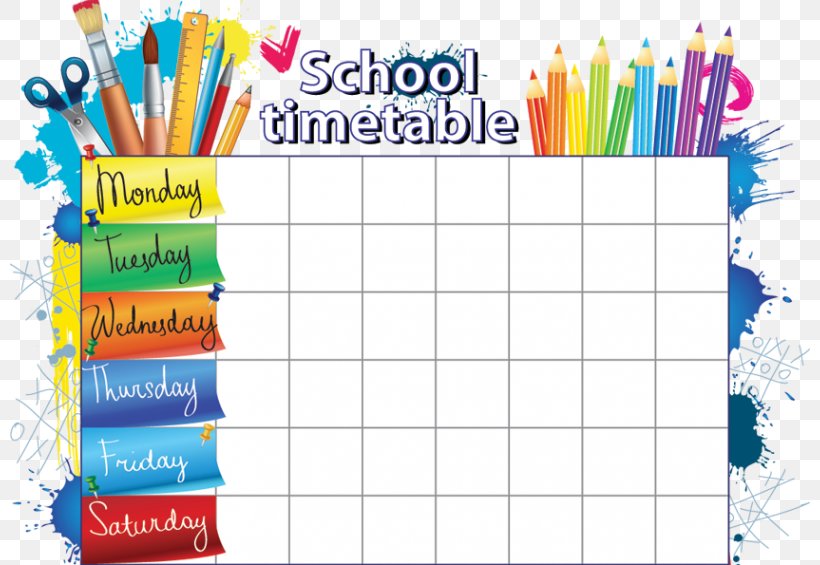School Timetable Teacher Student Class Schedule, PNG, 800x565px, School Timetable, Class, Education, Material, Public Transport Timetable Download Free
