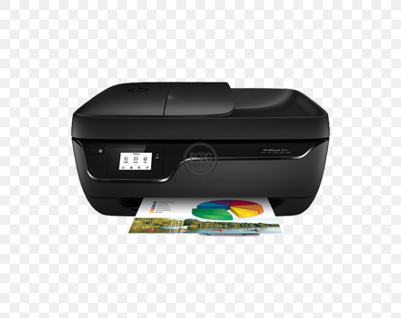 Hewlett-Packard HP Officejet 3830 Multi-function Printer Inkjet Printing, PNG, 600x651px, Hewlettpackard, Color Printing, Device Driver, Electronic Device, Fax Download Free