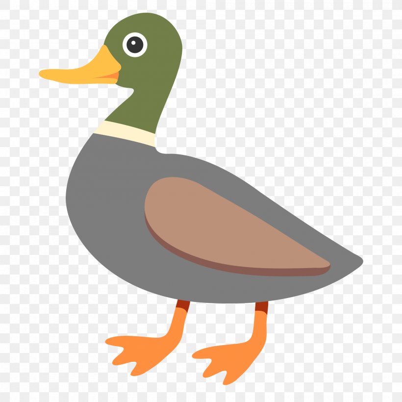 Mallard Duck Emojipedia Goose, PNG, 2000x2000px, Mallard, Anatidae, Beak, Bird, Duck Download Free