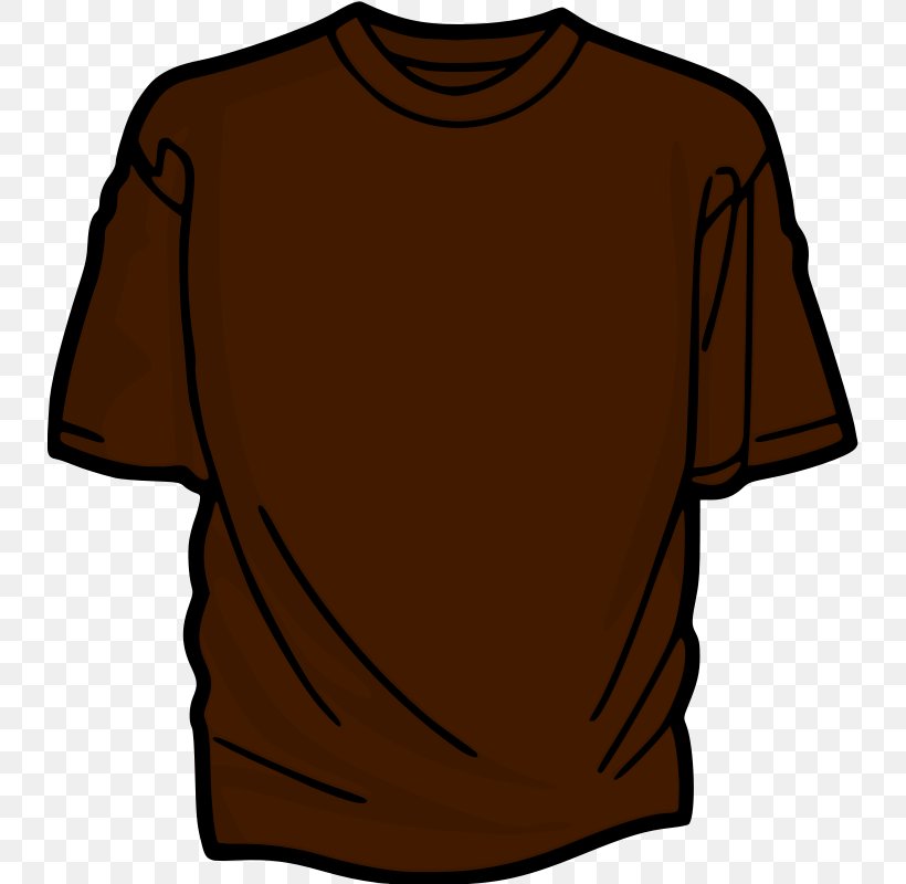 T-shirt Clothing Clip Art, PNG, 734x800px, Tshirt, Brown, Clothing, Crew Neck, Joint Download Free