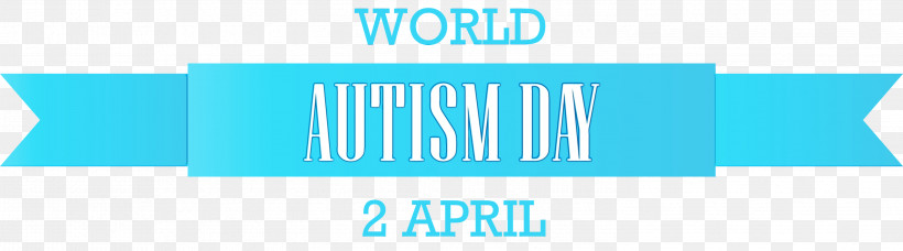 Text Aqua Font Turquoise Azure, PNG, 2998x835px, Autism Day, Aqua, Autism Awareness Day, Azure, Banner Download Free