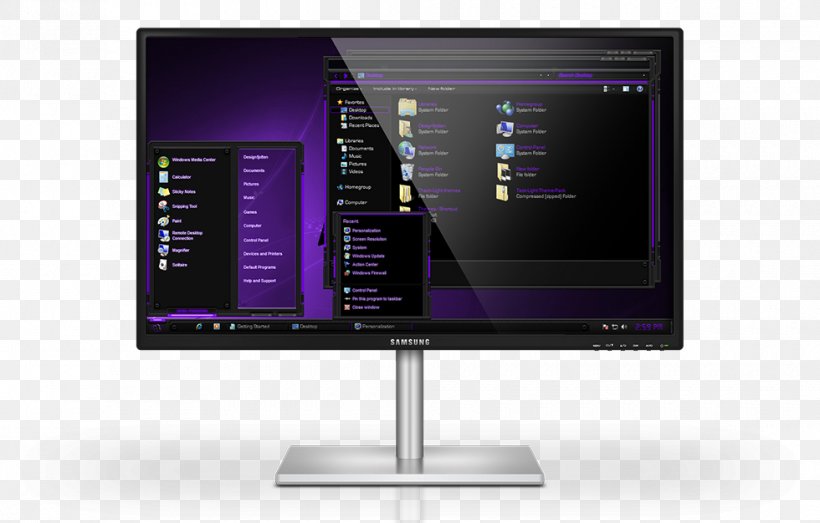 Theme Windows 7 Visual Style MSSTYLES, PNG, 980x626px, Theme, Alienware, Computer Monitor, Computer Monitor Accessory, Desktop Computer Download Free