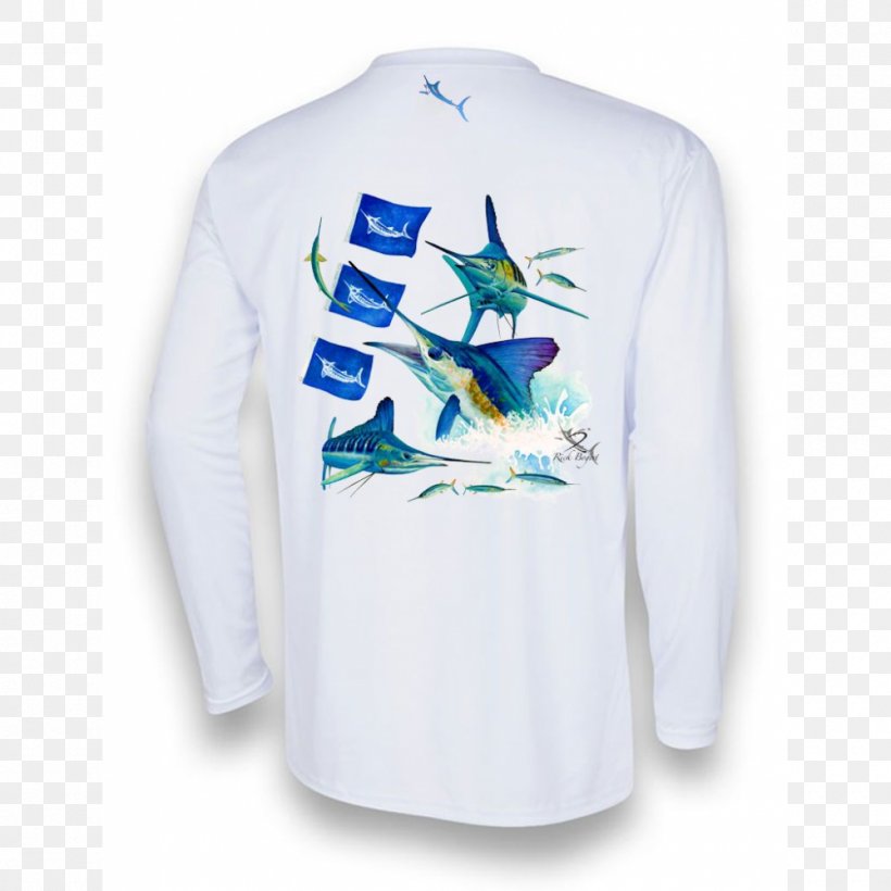 Long-sleeved T-shirt Marlin, PNG, 1000x1000px, Tshirt, Active Shirt, Atlantic Blue Marlin, Blue, Bluza Download Free