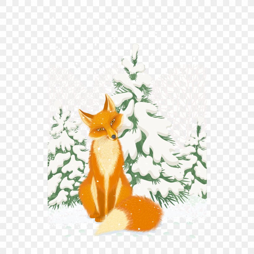 Red Fox Arctic Fox Illustration, PNG, 1250x1250px, Red Fox, Arctic Fox, Art, Branch, Carnivoran Download Free