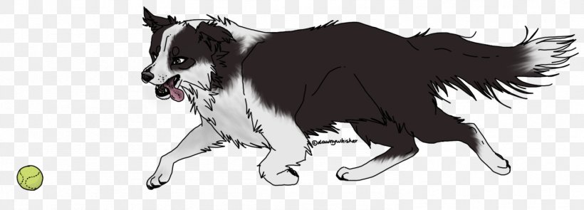 Border Collie Dog Breed Drawing Pet, PNG, 1489x536px, Border Collie, Animal, Animal Figure, Artwork, Black And White Download Free