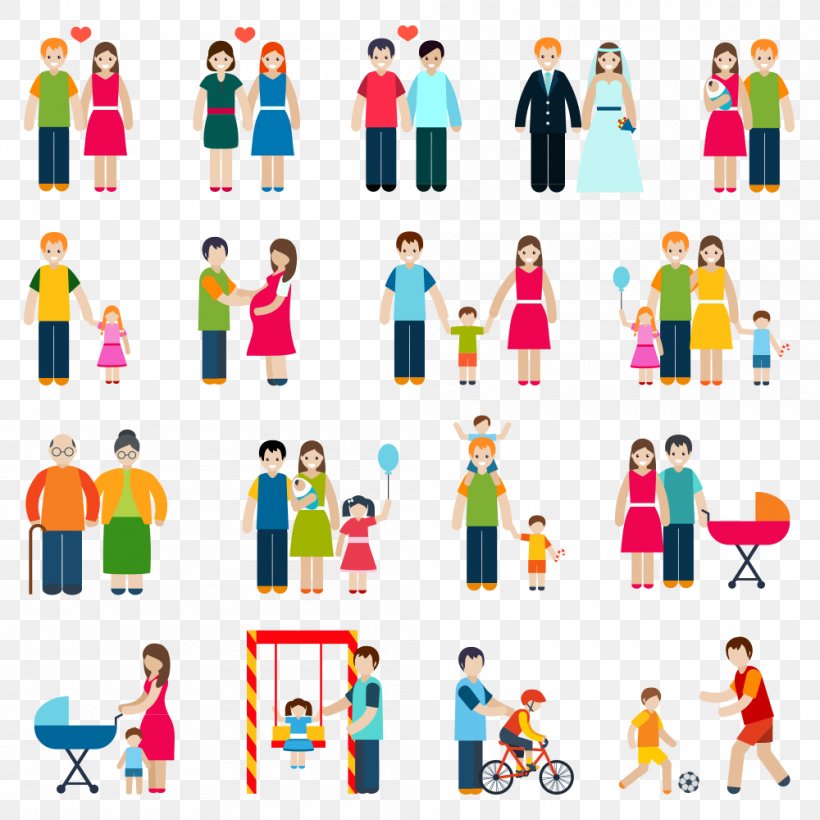 Family Royalty-free Icon, PNG, 1000x1000px, Family, Area, Child, Communication, Drawing Download Free