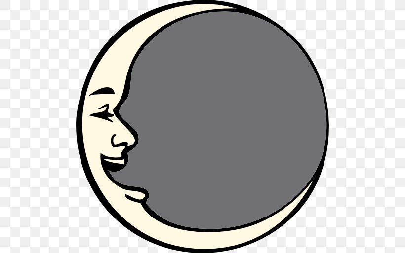 Man In The Moon Smiley Clip Art, PNG, 512x513px, Moon, Black And White, Emoticon, Eye, Face Download Free