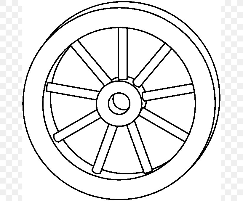 Wheel Rim Clip Art, PNG, 671x679px, Wheel, Area, Bicycle Part, Bicycle Wheel, Black And White Download Free