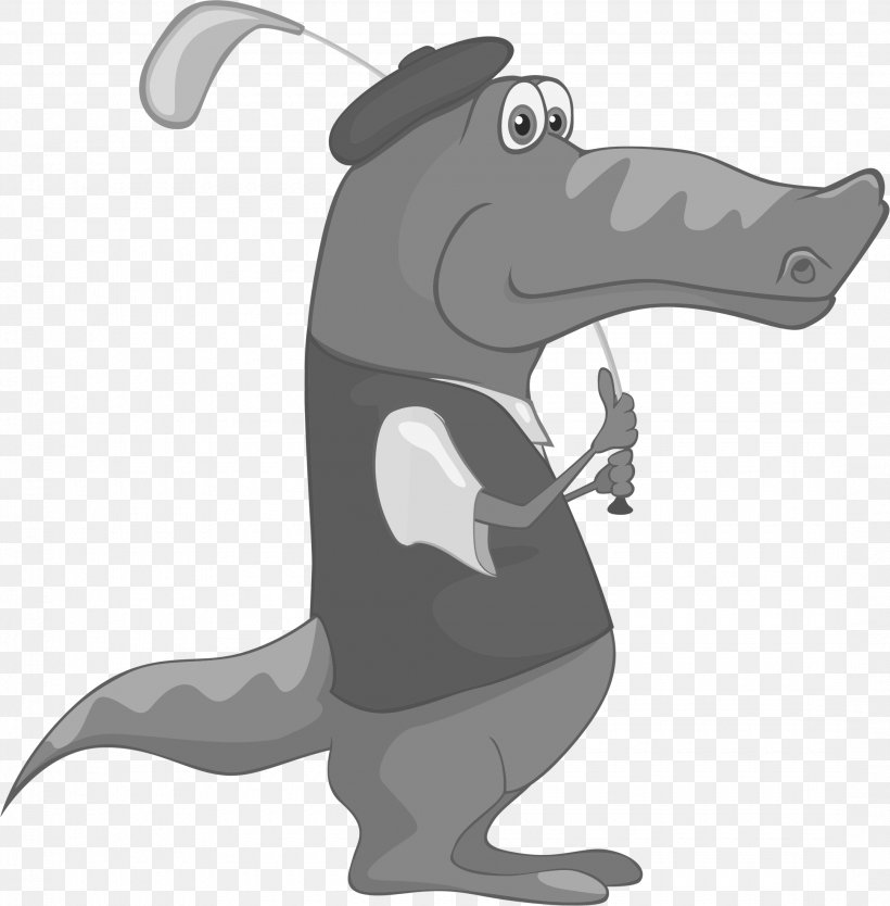 Crocodile Golf Course Alligator Prenasalis Clip Art, PNG, 2160x2198px, Crocodile, Alligator, Alligator Prenasalis, Black And White, Drawing Download Free