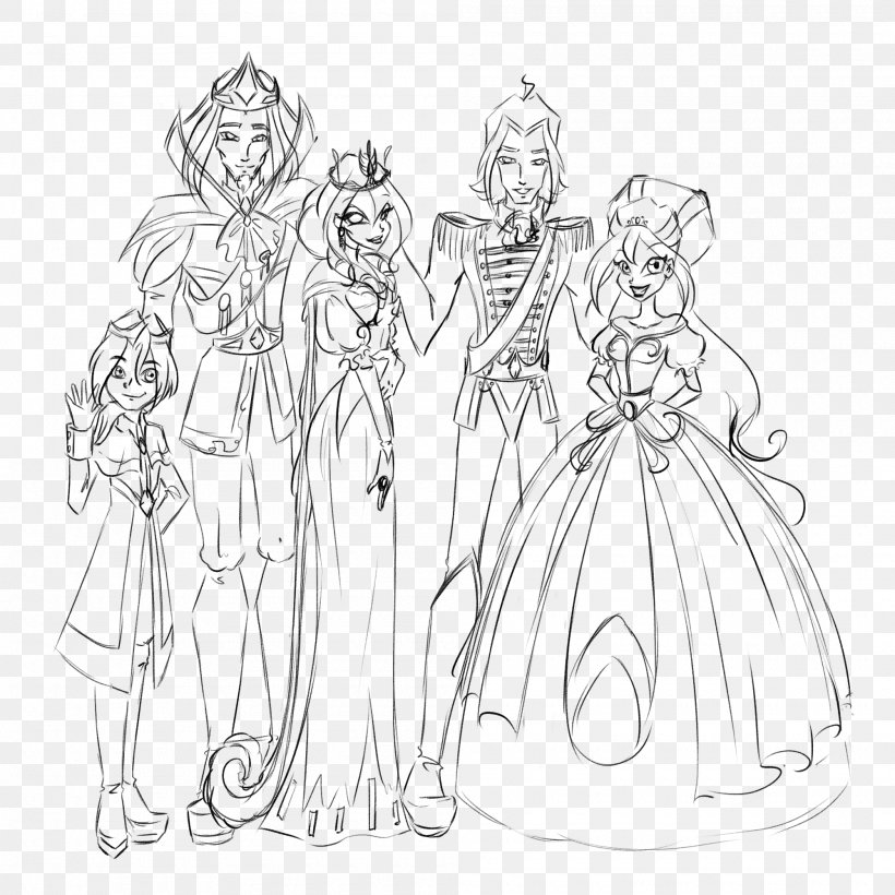 Drawing British Royal Family Line Art Sketch, PNG, 2000x2000px, Drawing, Artwork, Black And White, British Royal Family, Character Download Free