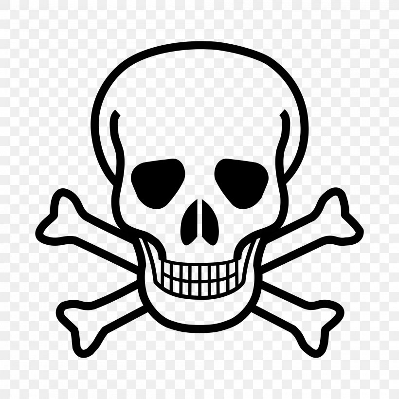 Skull And Bones Skull And Crossbones Clip Art, PNG, 2000x2000px, Skull And Bones, Artwork, Black And White, Bone, Can Stock Photo Download Free