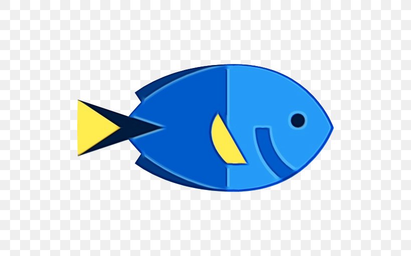 Blue Electric Blue Fish Logo Fish, PNG, 512x512px, Watercolor, Blue, Electric Blue, Fish, Logo Download Free
