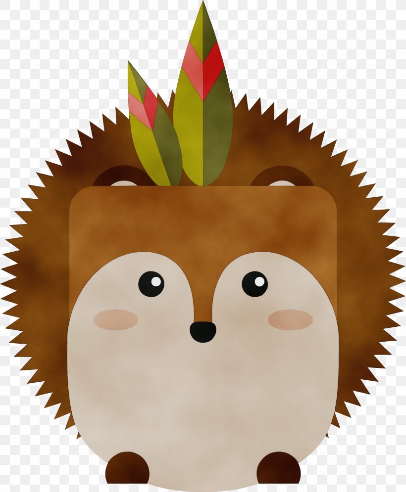 Clip Art Hedgehog Plant, PNG, 2426x2946px, Watercolor, Hedgehog, Paint, Plant, Wet Ink Download Free