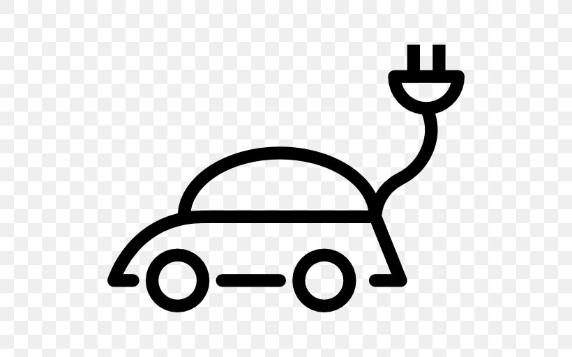 Electric Car Electric Vehicle Clip Art, PNG, 512x512px, Car, Area, Battery Electric Vehicle, Bicycle, Black And White Download Free