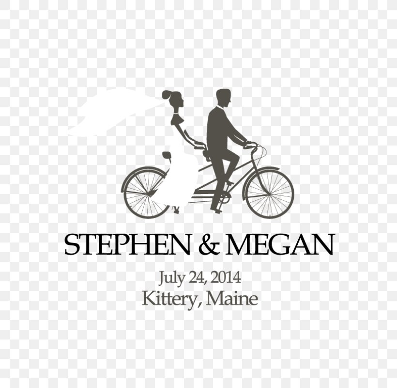 Wedding Invitation Cycling Bicycle, PNG, 800x800px, Wedding Invitation, Bicycle, Bicycle Accessory, Black And White, Brand Download Free