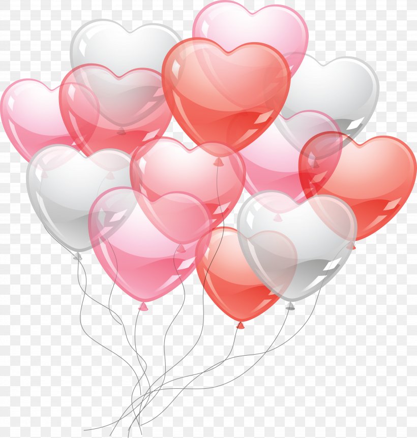 Balloon Heart Valentine's Day Clip Art, PNG, 6741x7087px, Balloon, Cdr ...