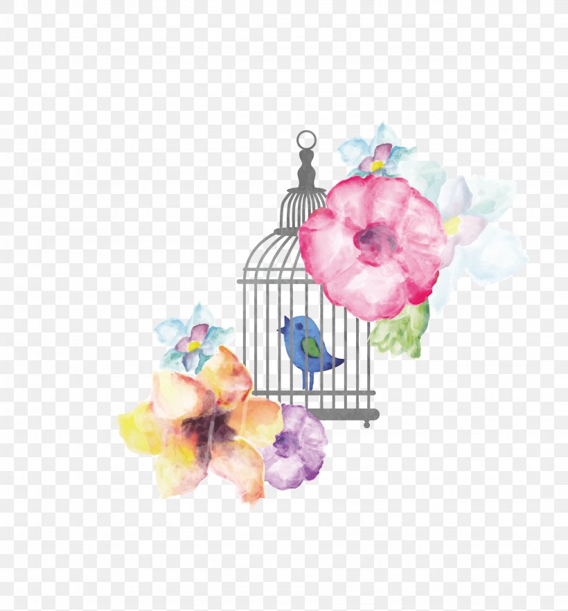 Birdcage Watercolor Painting, PNG, 2257x2430px, Bird, Art, Birdcage, Cage, Drawing Download Free