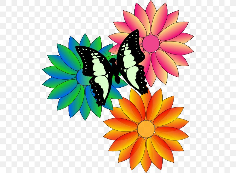 Flower Clip Art, PNG, 528x600px, Flower, Arthropod, Brush Footed Butterfly, Butterfly, Cut Flowers Download Free