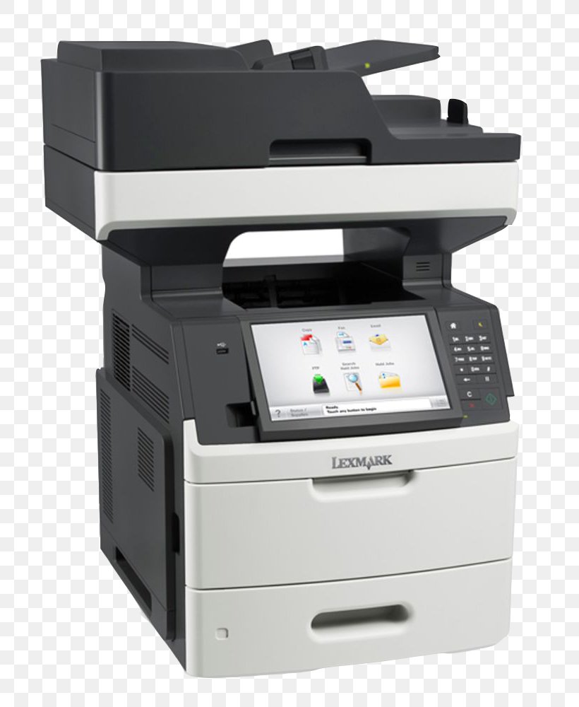 Lexmark MX711de Laser Multifunction Printer 24T7404 Multi-function Printer Toner Cartridge, PNG, 748x1000px, Lexmark, Electronic Device, Fax, Image Scanner, Ink Cartridge Download Free