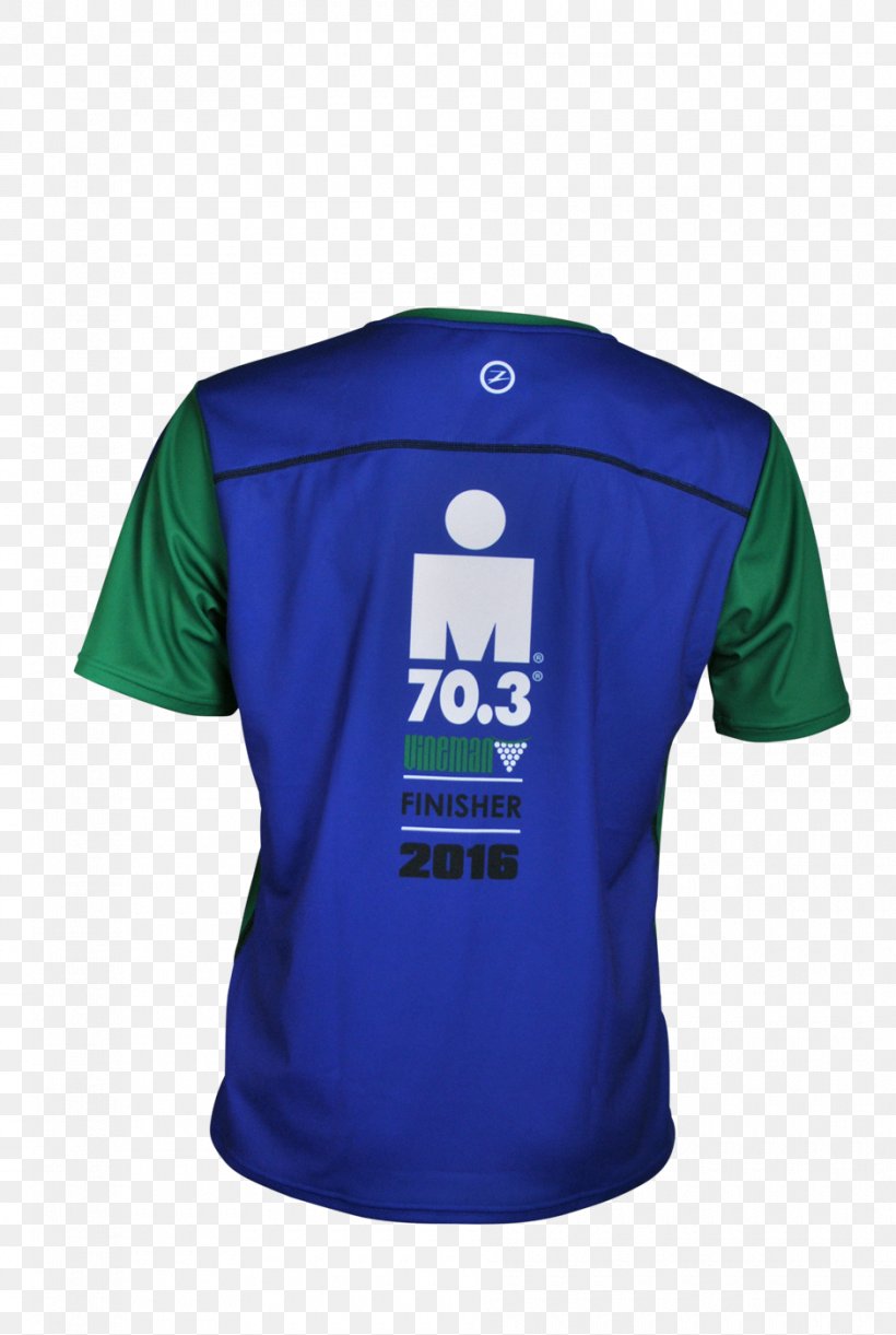 Sports Fan Jersey T-shirt Mont-Tremblant Ironman 70.3 Logo, PNG, 940x1400px, Sports Fan Jersey, Active Shirt, Blue, Brand, Cobalt Blue Download Free