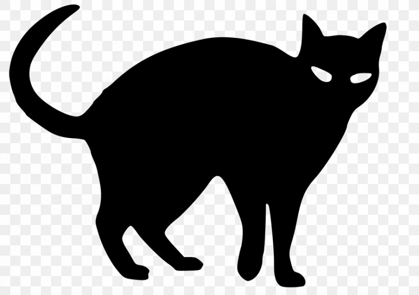 Black Cat Silhouette Drawing Clip Art, PNG, 886x624px, Cat, Black, Black And White, Black Cat, Carnivoran Download Free