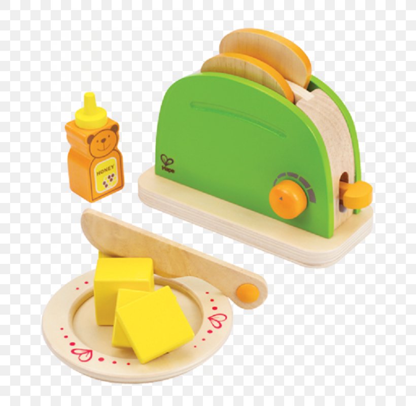 Hape Pop Up Toaster Set Toy Kitchen Hape Push Pull, PNG, 800x800px, Toaster, Kitchen, Play, Toy, Yellow Download Free
