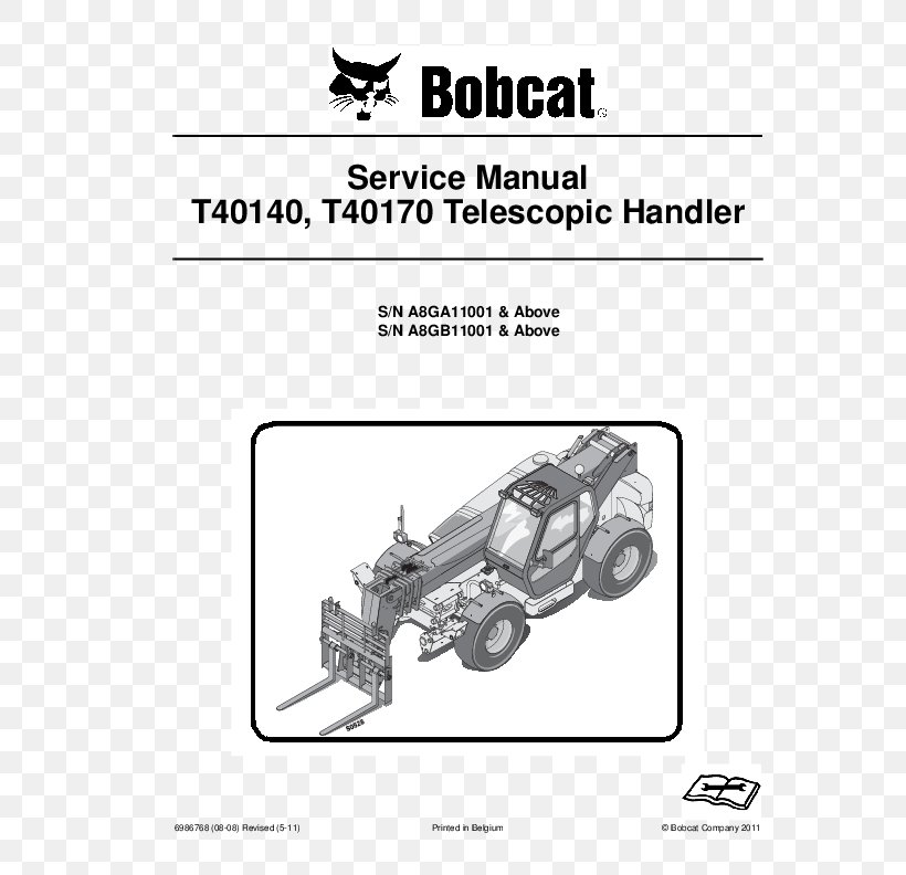 Machine Motor Vehicle Car Bobcat Company Engineering, PNG, 612x792px, Machine, Area, Black And White, Bobcat Company, Brand Download Free