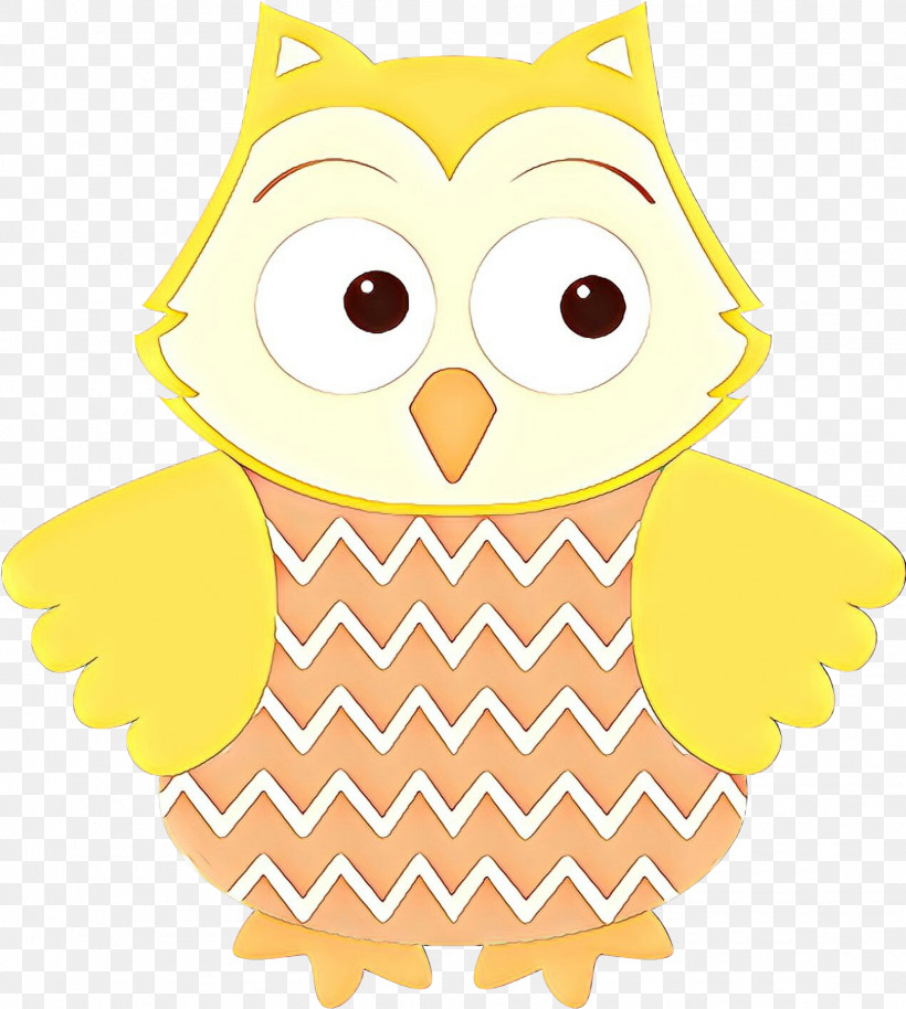 Owl Yellow Cartoon Bird Bird Of Prey, PNG, 1618x1804px, Owl, Bird, Bird Of Prey, Cartoon, Yellow Download Free