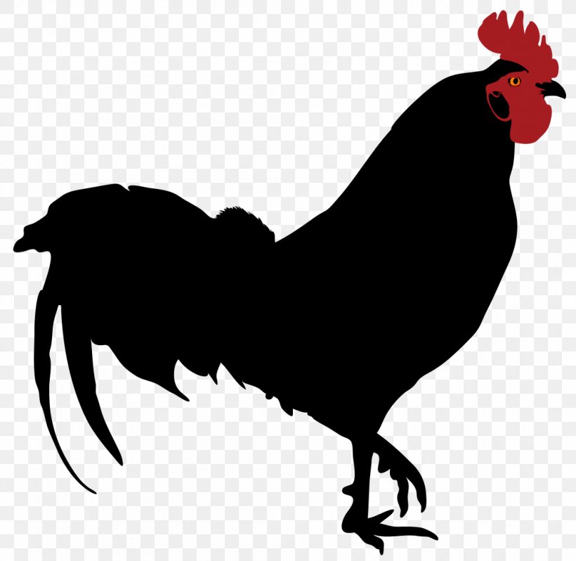 Rooster Silhouette Chicken Clip Art, PNG, 1052x1024px, Rooster, Beak, Bird, Black And White, Chicken Download Free