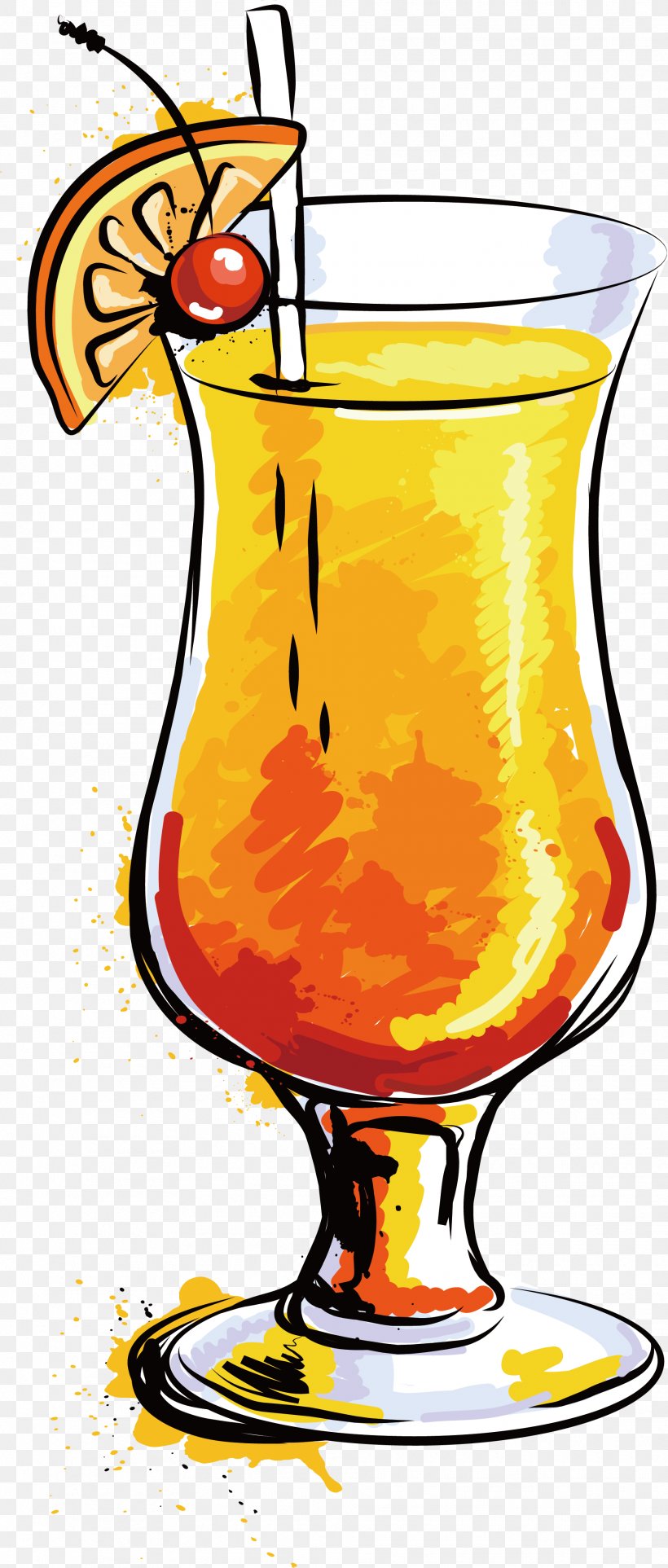 Cocktail Orange Juice Mojito Clip Art, PNG, 1875x4403px, Cocktail, Artwork, Beak, Beer Glass, Cup Download Free