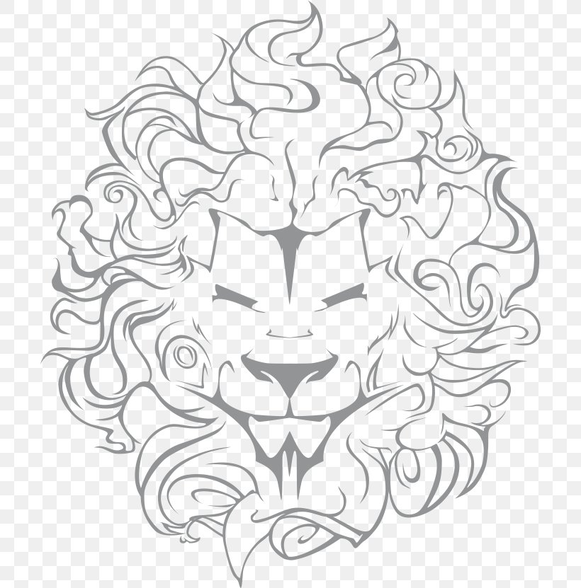 Lion Clothing Photography Visual Arts Clip Art, PNG, 706x831px, Lion, Art, Artwork, Black, Black And White Download Free