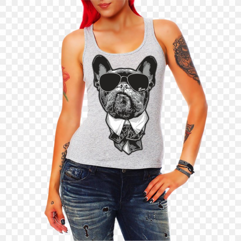 T-shirt French Bulldog Dog Breed Hoodie, PNG, 1301x1301px, Tshirt, Active Tank, Active Undergarment, Black, Bluza Download Free