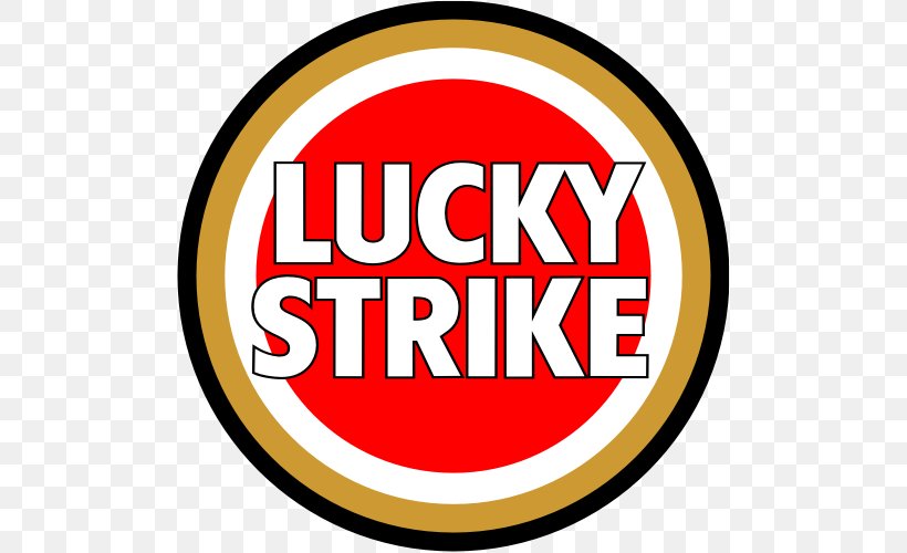 Lucky Strike Logo Cigarette Brand, PNG, 500x500px, Lucky Strike, Area, Brand, Chewing Tobacco, Cigarette Download Free