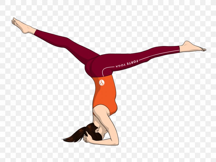 Yoga Headstand Sirsasana Vriksasana Handstand, PNG, 900x675px, Watercolor, Cartoon, Flower, Frame, Heart Download Free