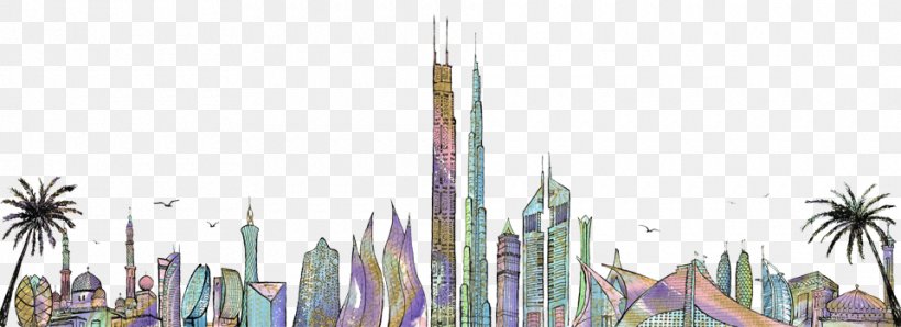 2014 Dubai Tennis Championships Skyline Hotel New Building Clip Art, PNG, 960x350px, Skyline Hotel, City, Computer, Drawing, Dubai Download Free