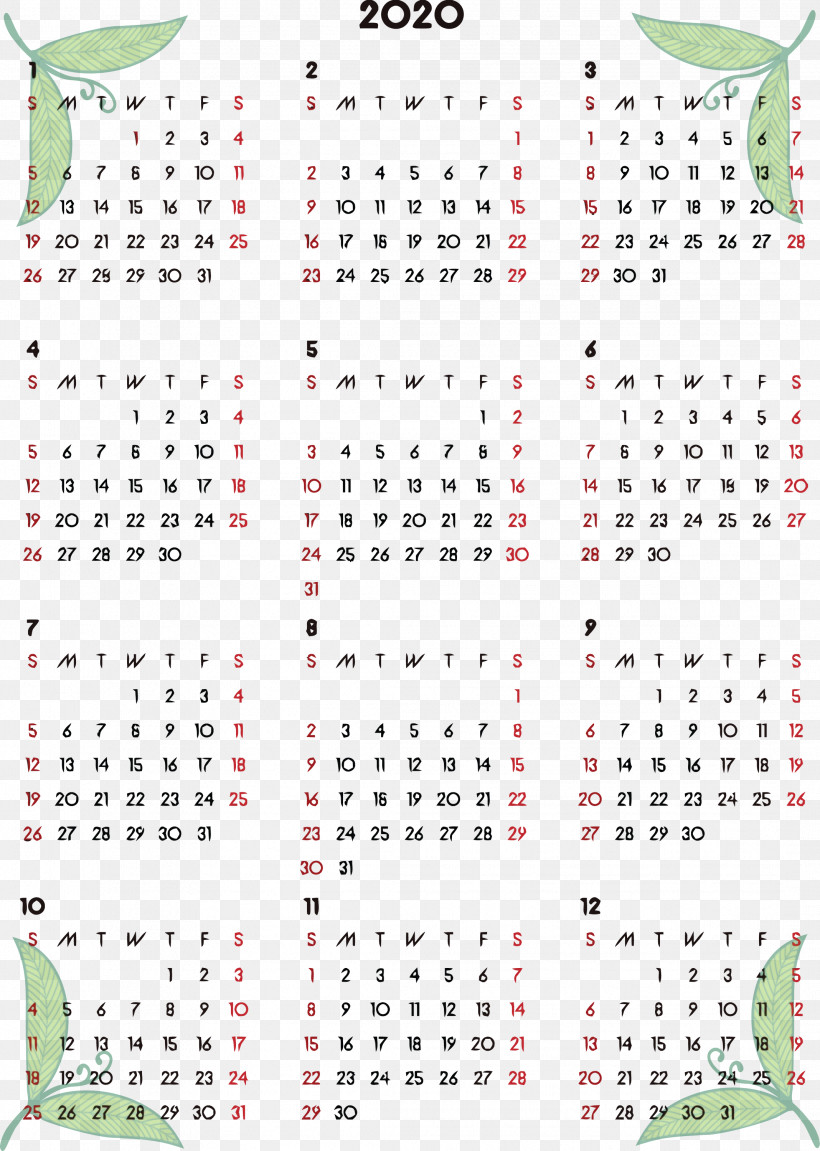 2020 Printable Calendar, PNG, 2137x3000px, 2020 Printable Calendar, Calendar, Line, Text Download Free