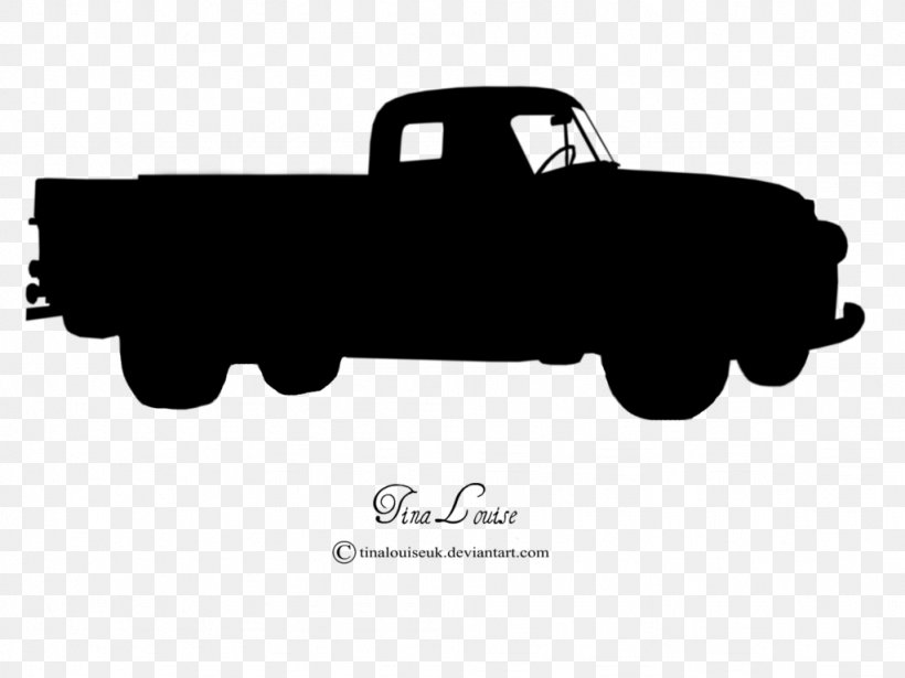 Pickup Truck Car Thames Trader Silhouette, PNG, 1024x768px, Pickup Truck, Art, Automotive Design, Black, Black And White Download Free