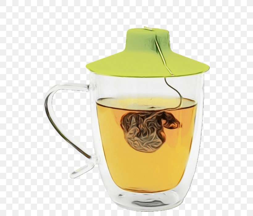 Yellow Drink Tableware Drinkware Glass, PNG, 700x700px, Watercolor, Drink, Drinkware, Glass, Lid Download Free