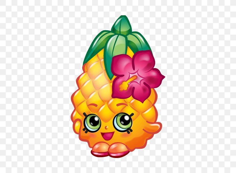 Shopkins Pineapple Fruit Coloring Book, PNG, 600x600px, Shopkins, Apple, Black Pepper, Coloring Book, Flower Download Free