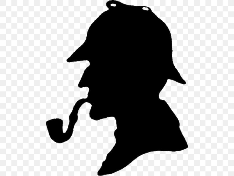 Sherlock Holmes Museum Silhouette Clip Art, PNG, 500x616px, Sherlock Holmes, Black, Black And White, Decal, Monochrome Download Free