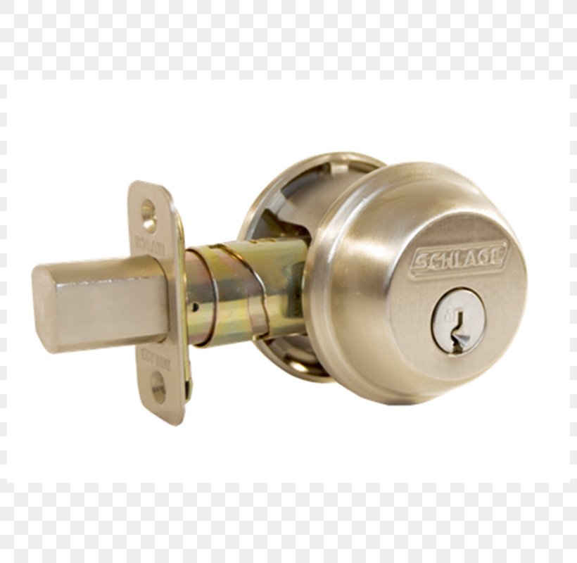 Lockset Schlage Dead Bolt Key, PNG, 800x800px, Lock, Allegion, Brass, Cupboard, Cylinder Download Free