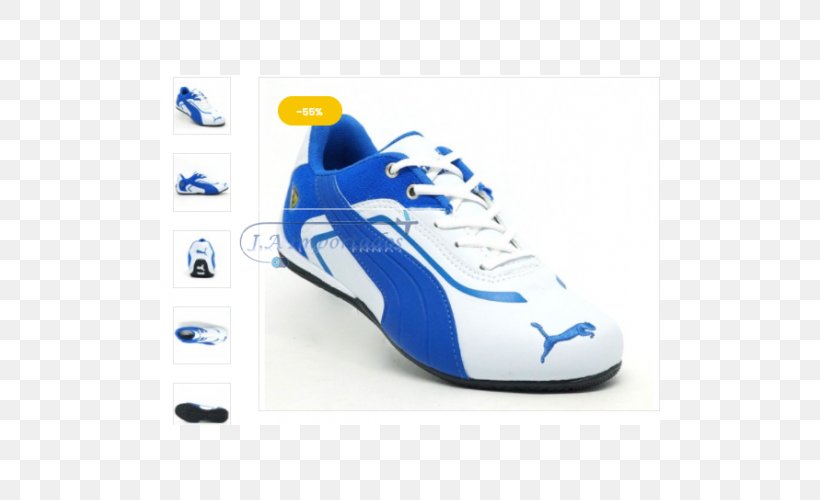 Blue Sneakers Puma White Shoe, PNG, 500x500px, Blue, Aqua, Athletic Shoe, Black, Brand Download Free