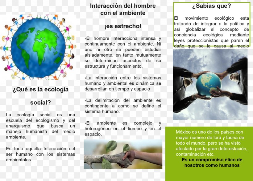 Social Ecology Natural Environment Tríptic Sustainable Development, PNG, 1588x1139px, Ecology, Advertising, Brochure, Ecological Health, Environmentalism Download Free