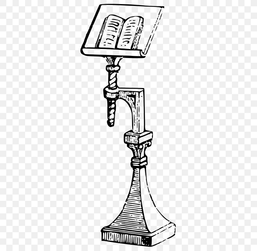 Lectern Wikipedia Clip Art, PNG, 326x800px, Lectern, Area, Black And White, Book, Encyclopedia Download Free