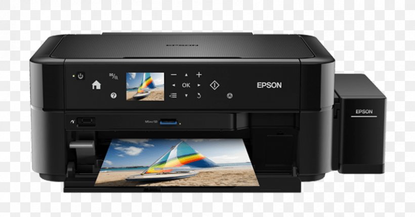 Multi-function Printer Inkjet Printing Epson Hewlett-Packard, PNG, 848x444px, Multifunction Printer, Druckkopf, Electronic Device, Electronics, Epson Download Free