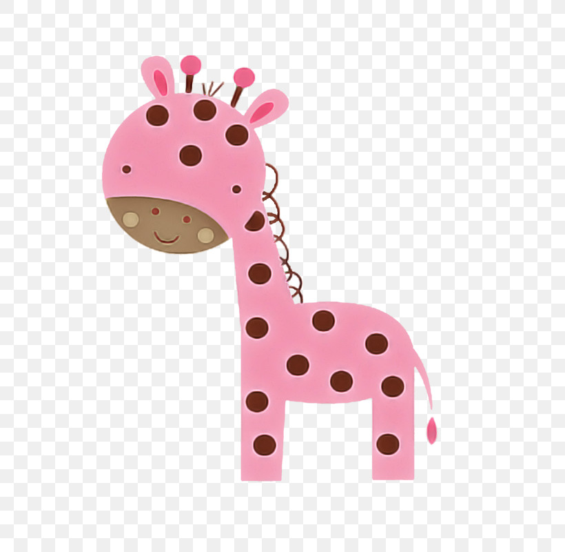 Polka Dot, PNG, 800x800px, Giraffe, Animal Figure, Giraffidae, Pink, Plush Download Free